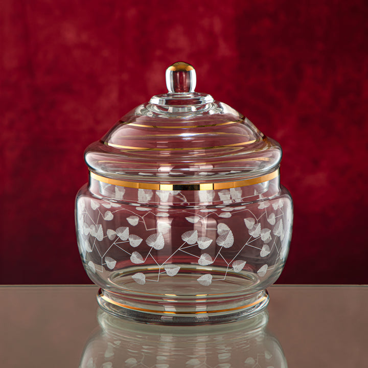 Almarjan 1500 ML Glass Candy Bowl - 0138T-YLX