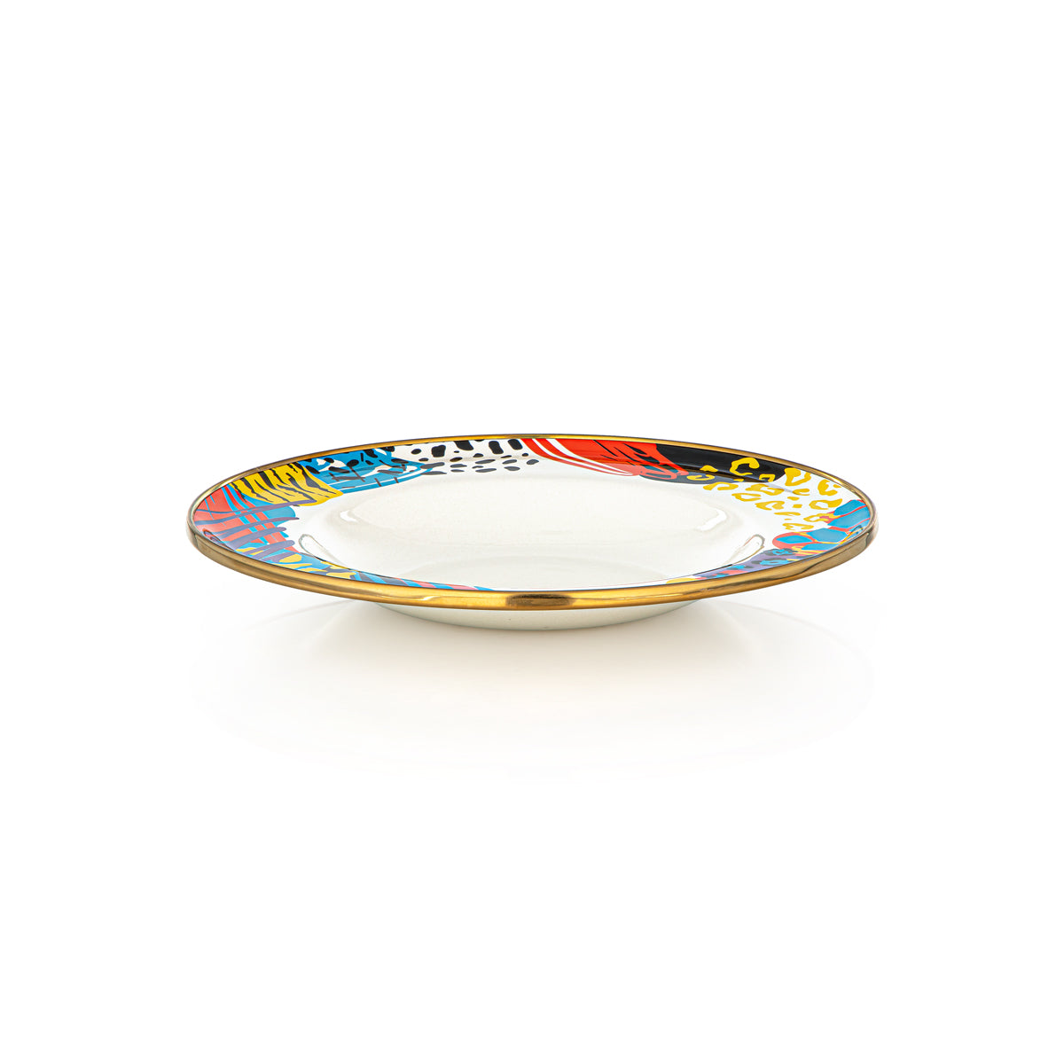 Almarjan 22 CM Tohfa Collection Enamel Deep Plate - 287421119