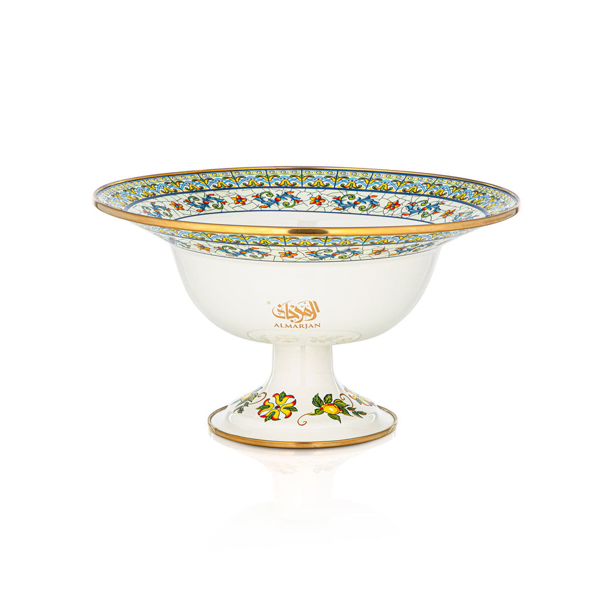 Almarjan 30 CM Tohfa Collection Enamel Fruit Bowl - 287421124