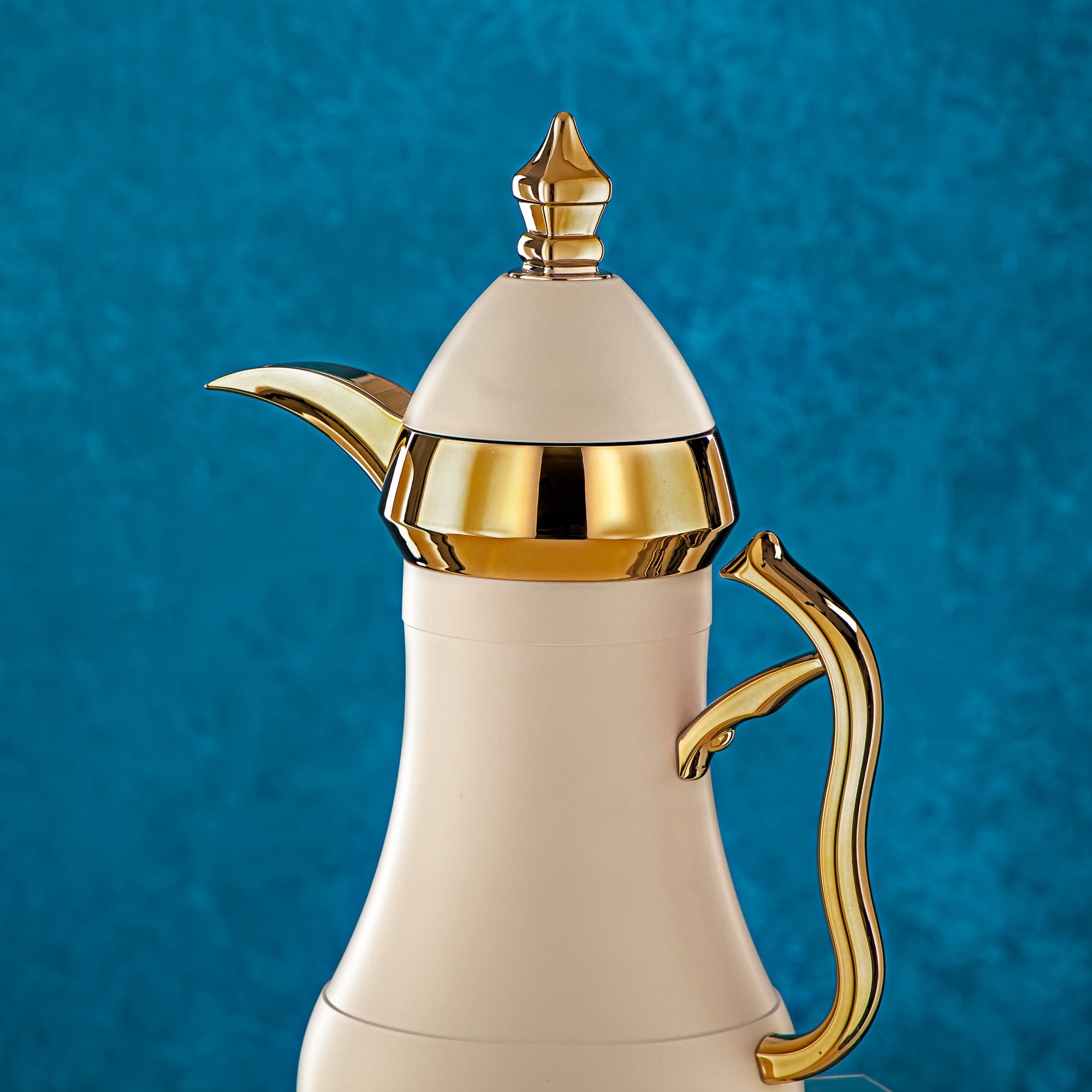 Almarjan 2 Pieces Vacuum Flask Set Cream & Gold - AMJ-070/B070Q305YC95