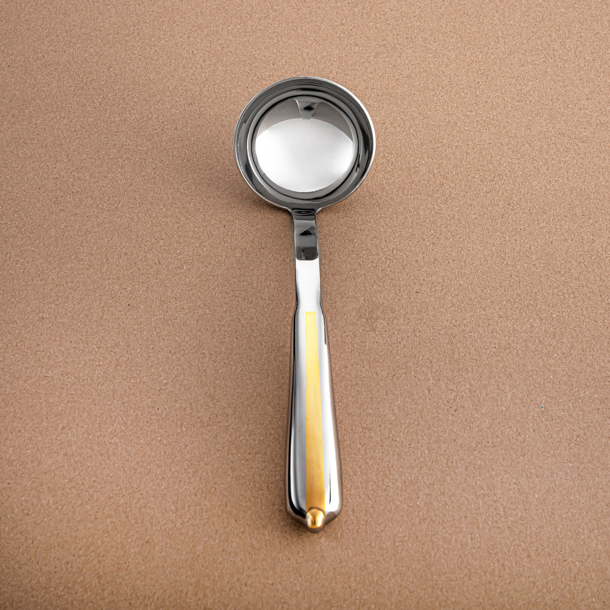 Almarjan Stainless Steel Ladle – Mirror Finish, Silver & Gold CUT1620051