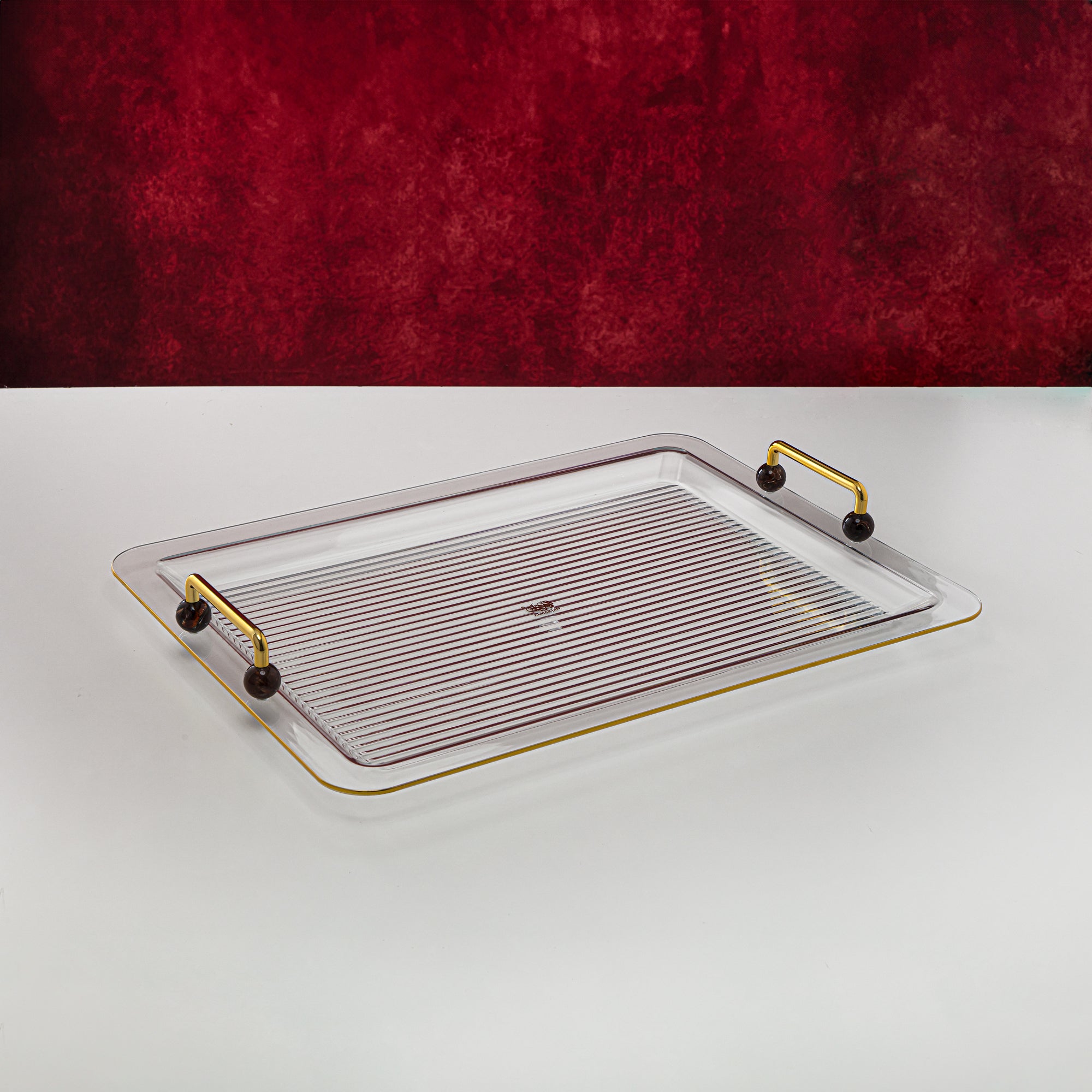 Almarjan 55 CM Rectangle Acrylic Tray - FB03-550 PBR/G