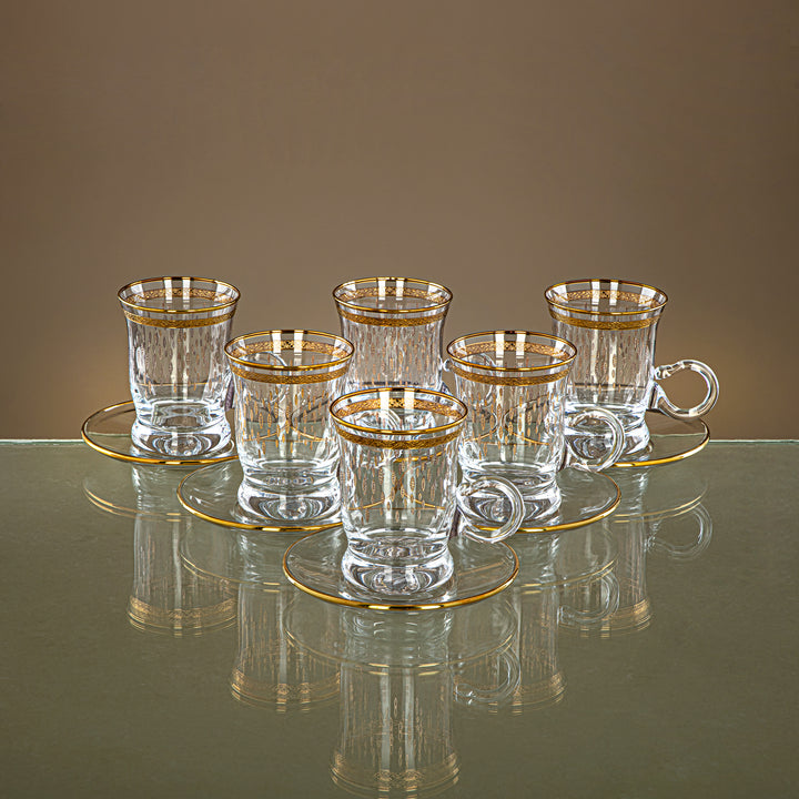 Combi 6 Pieces Glass Tea Cup Set - G1013/1Z-35/11