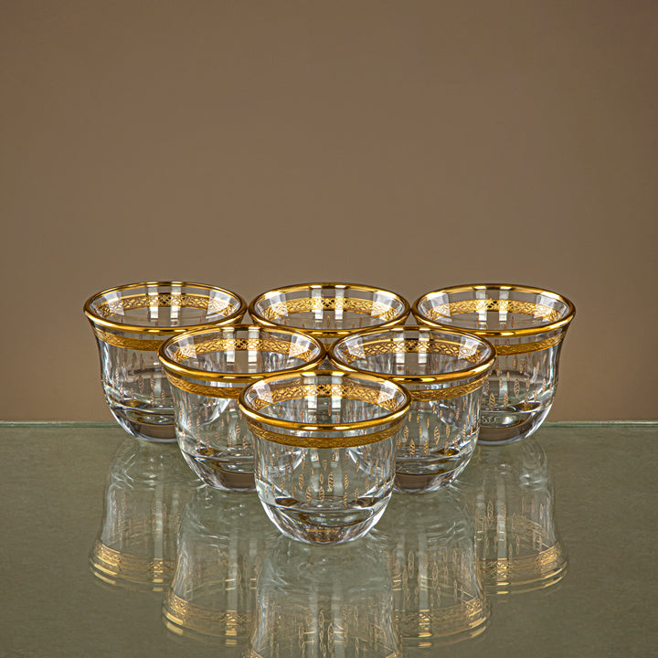 Combi 6 Pieces Glass Cawa Cup Set - G1013/1Z-48