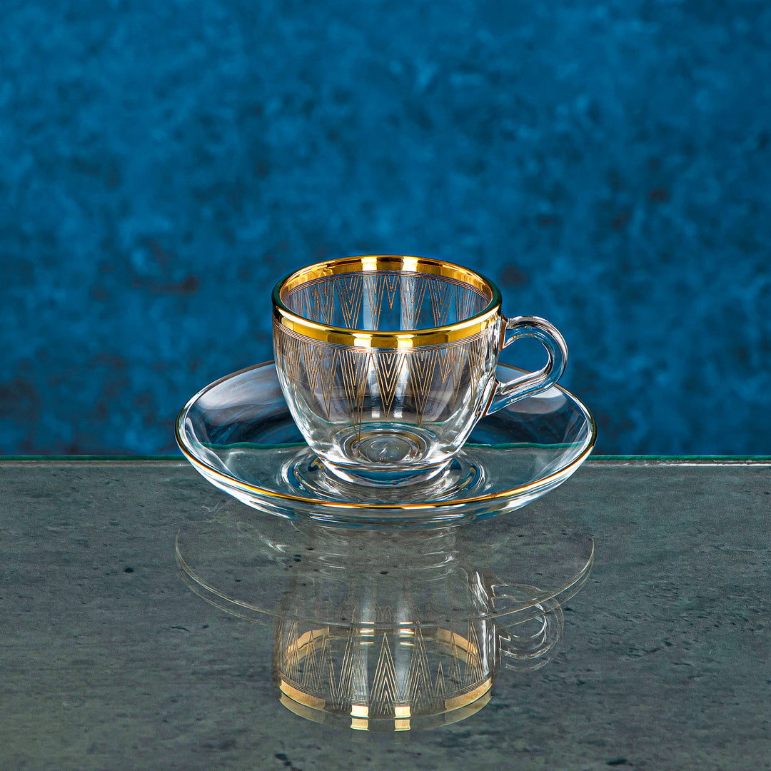 Combi 6 Pieces Glass Espresso Cup Set - G809/1Z-35/ED
