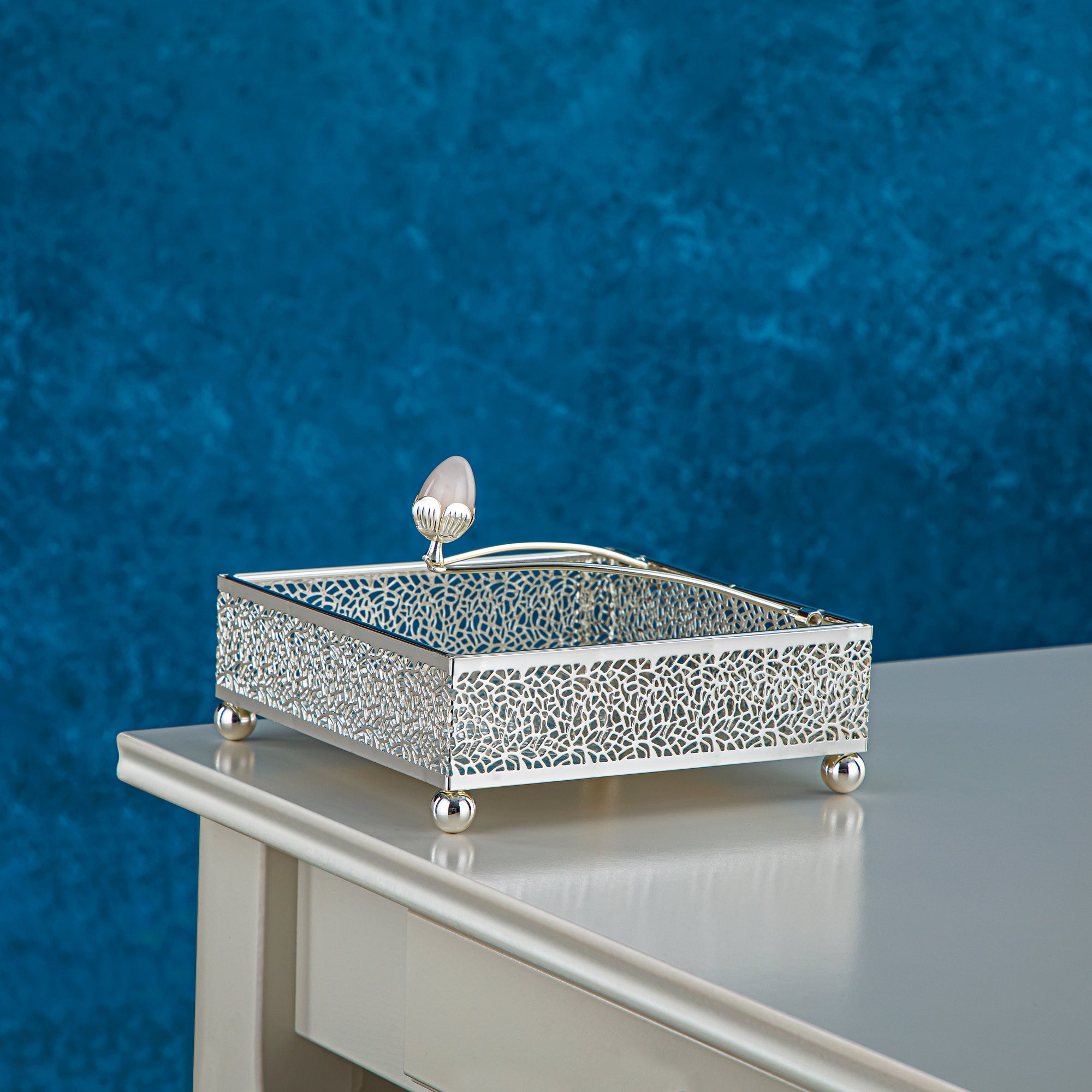 Napkin holder silver deals