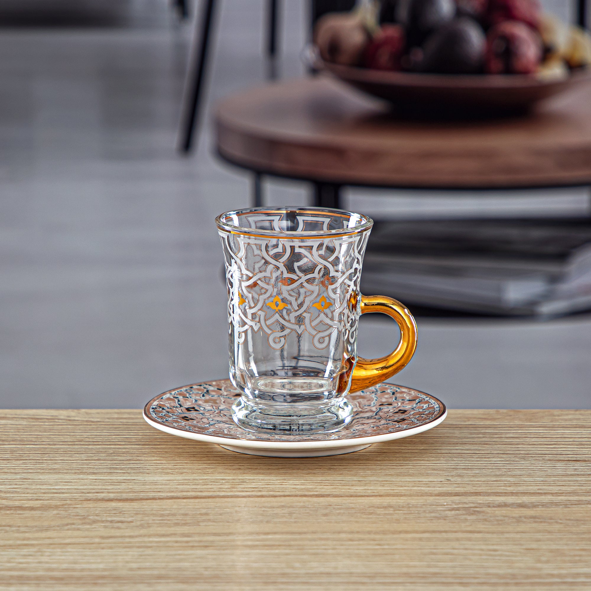 Almarjan 6 Pieces Fonon Collection Tea Cup Set - 2494