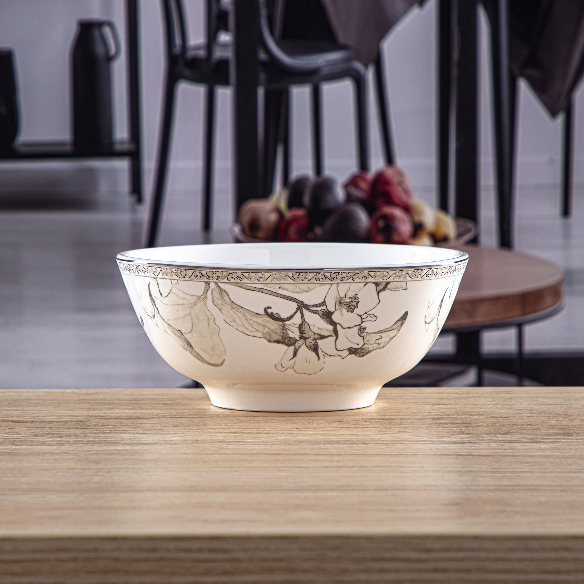 Almarjan 20 CM Fonon Collection Porcelain Serving Bowl - 8588