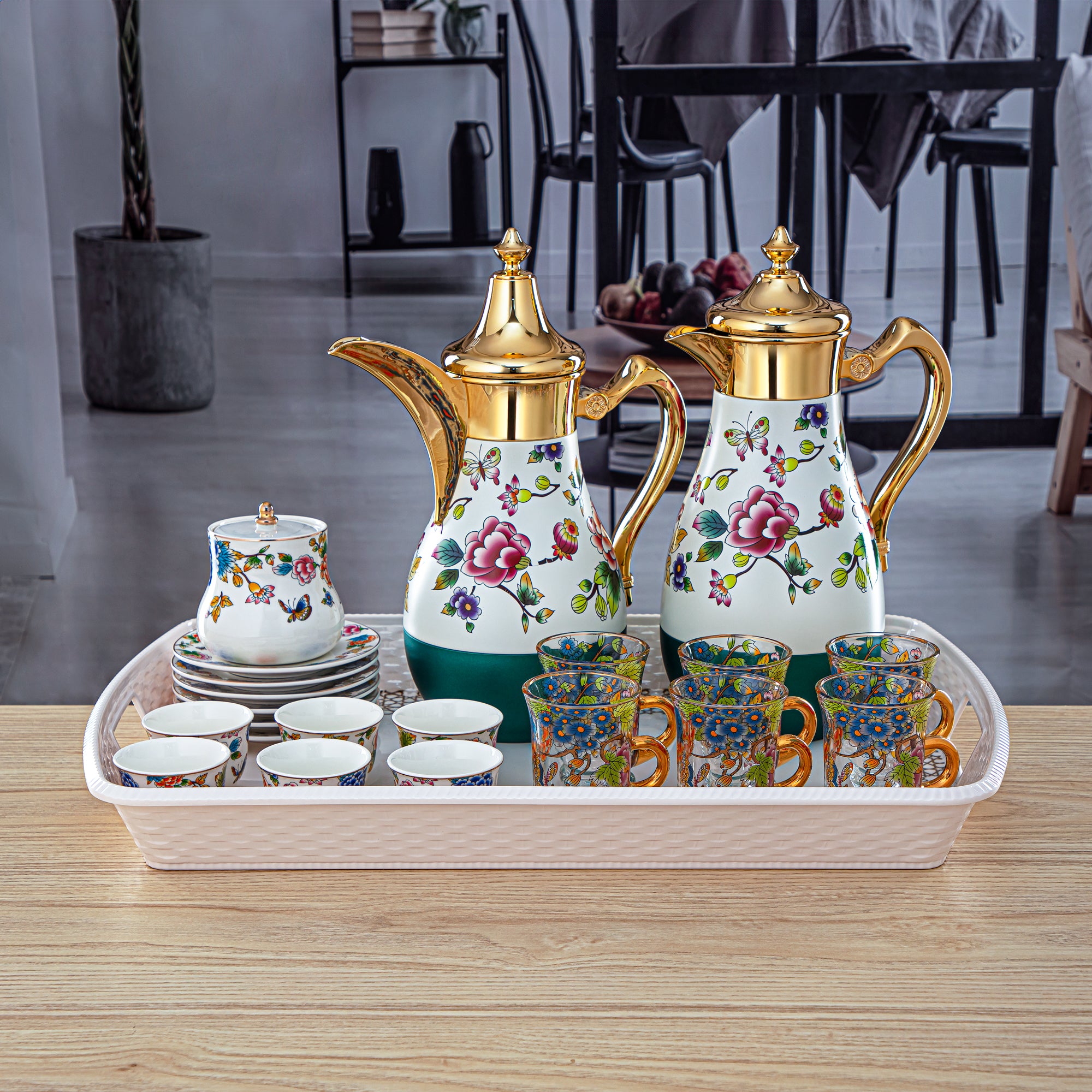 Almarjan 23 Pieces Fonon Collection Tea & Coffee Set - 2070