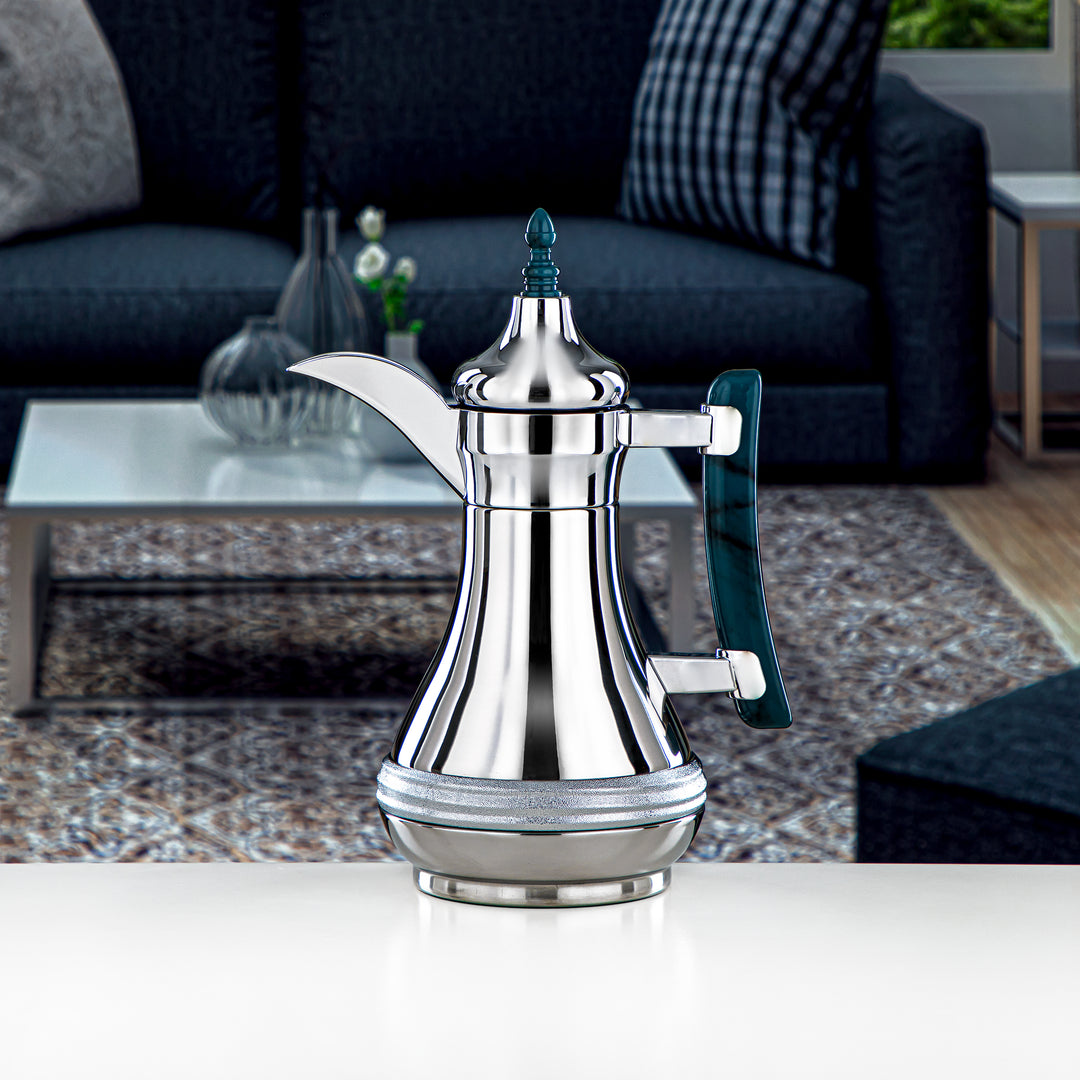 Almarjan 0.6 Liter Stainless Steel Vacuum Dallah Silver - SND-060CR-GBLM