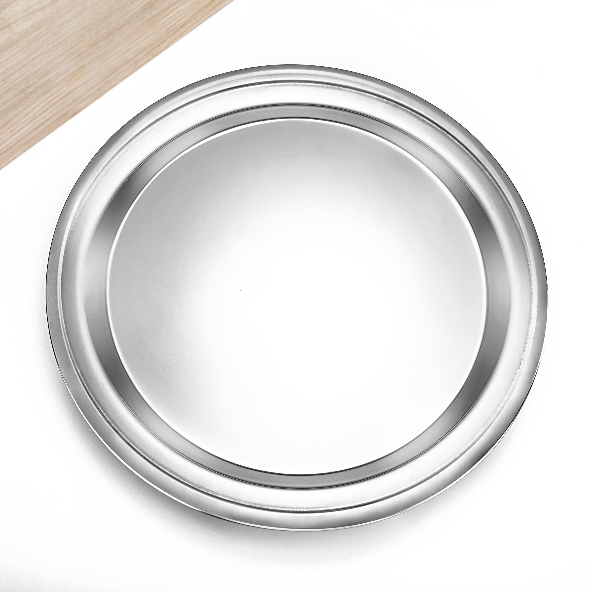 Almarjan 70 CM Stainless Steel Round Serving Tray - STS0200773