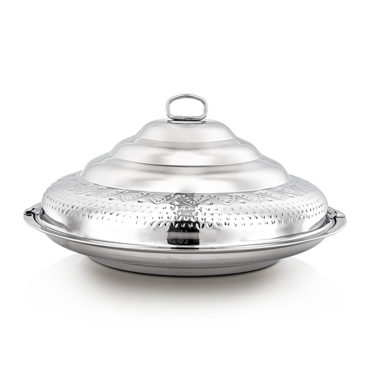 Almarjan 60 CM Abraj Collection Stainless Steel Hot Pot Silver - H22M59