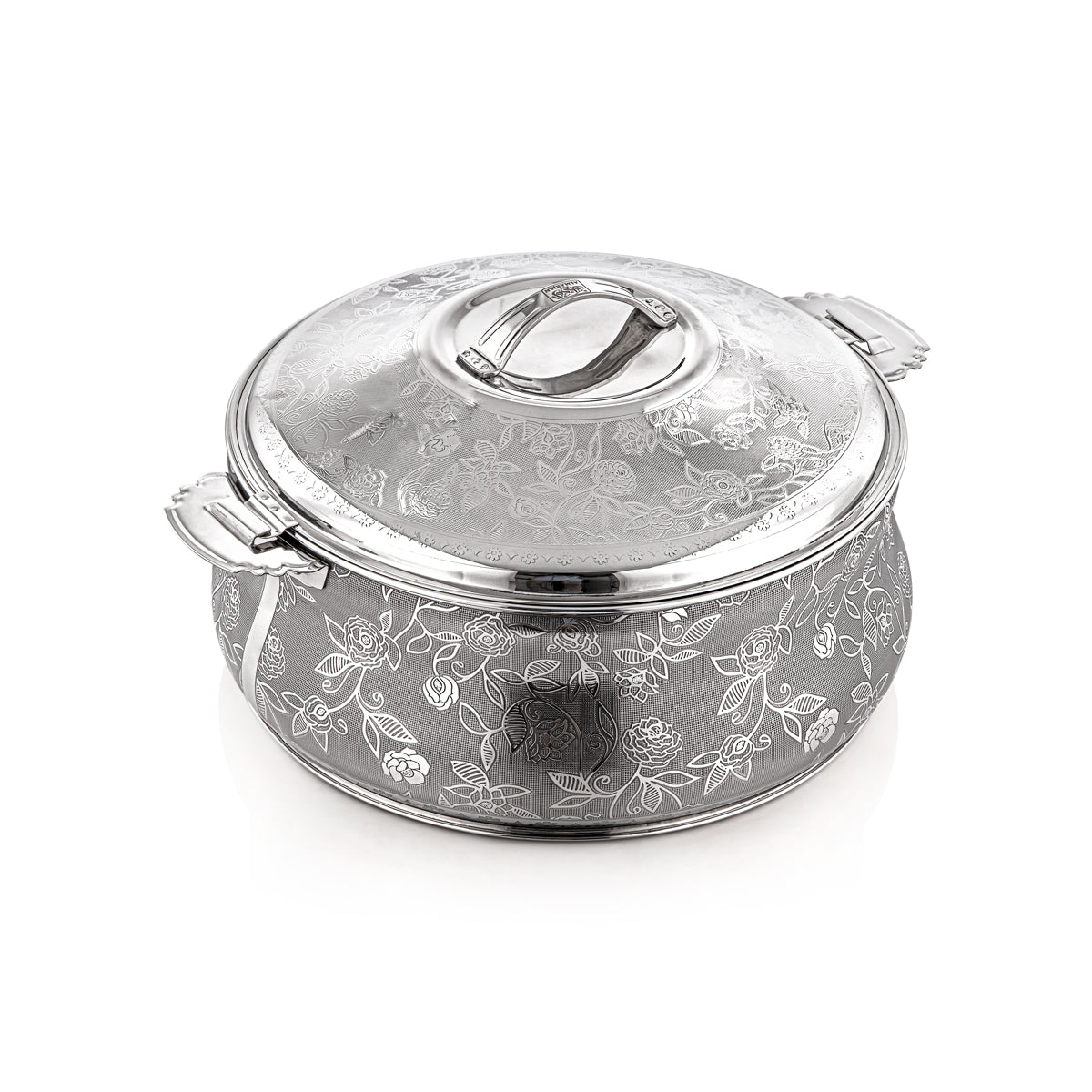 Almarjan 30 CM Boshra Collection Stainless Steel Hot Pot Silver - H23E15