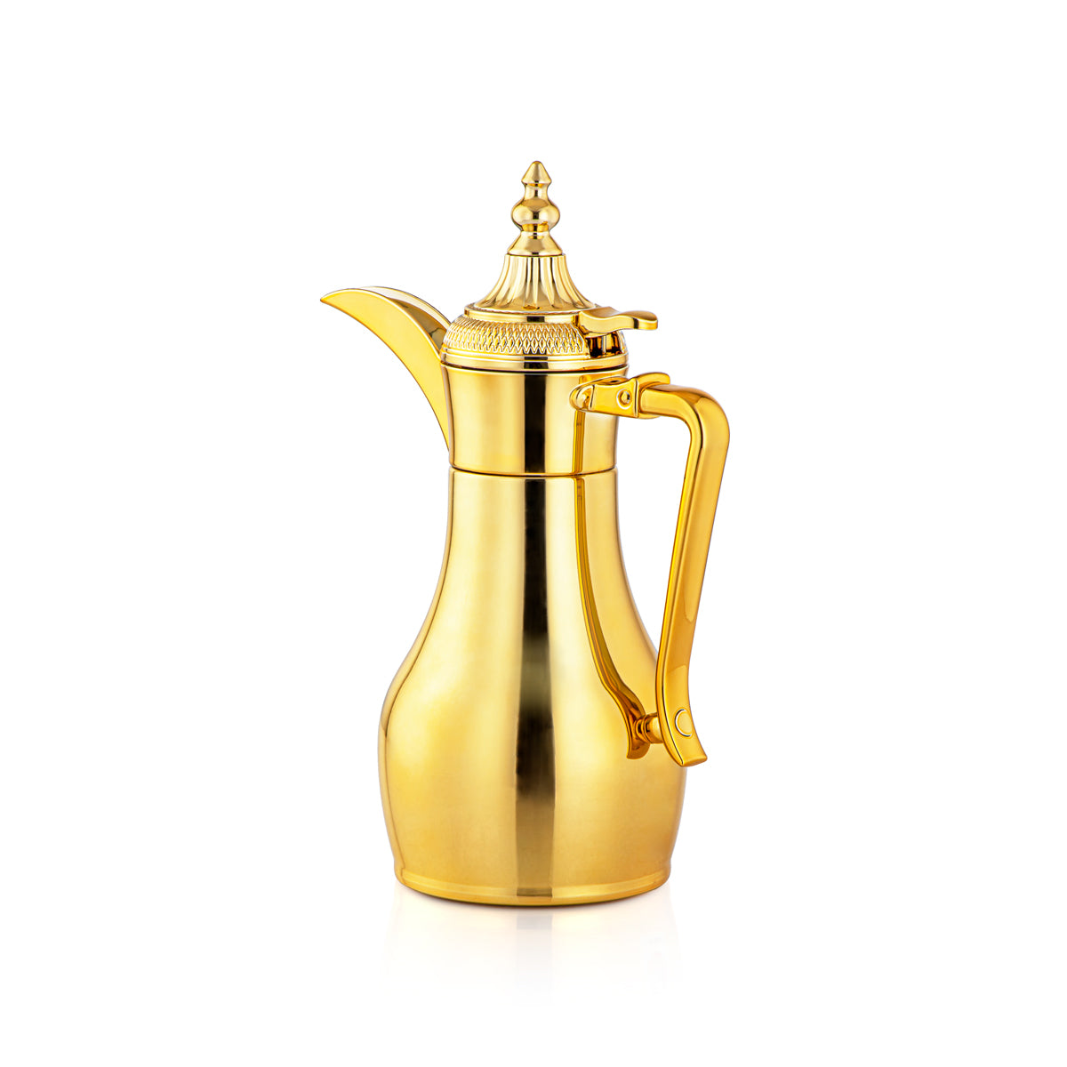 ALMARJAN 0.6 Liter Stainless Steel Double Wall Vacuum Dallah Gold SUD-060-G