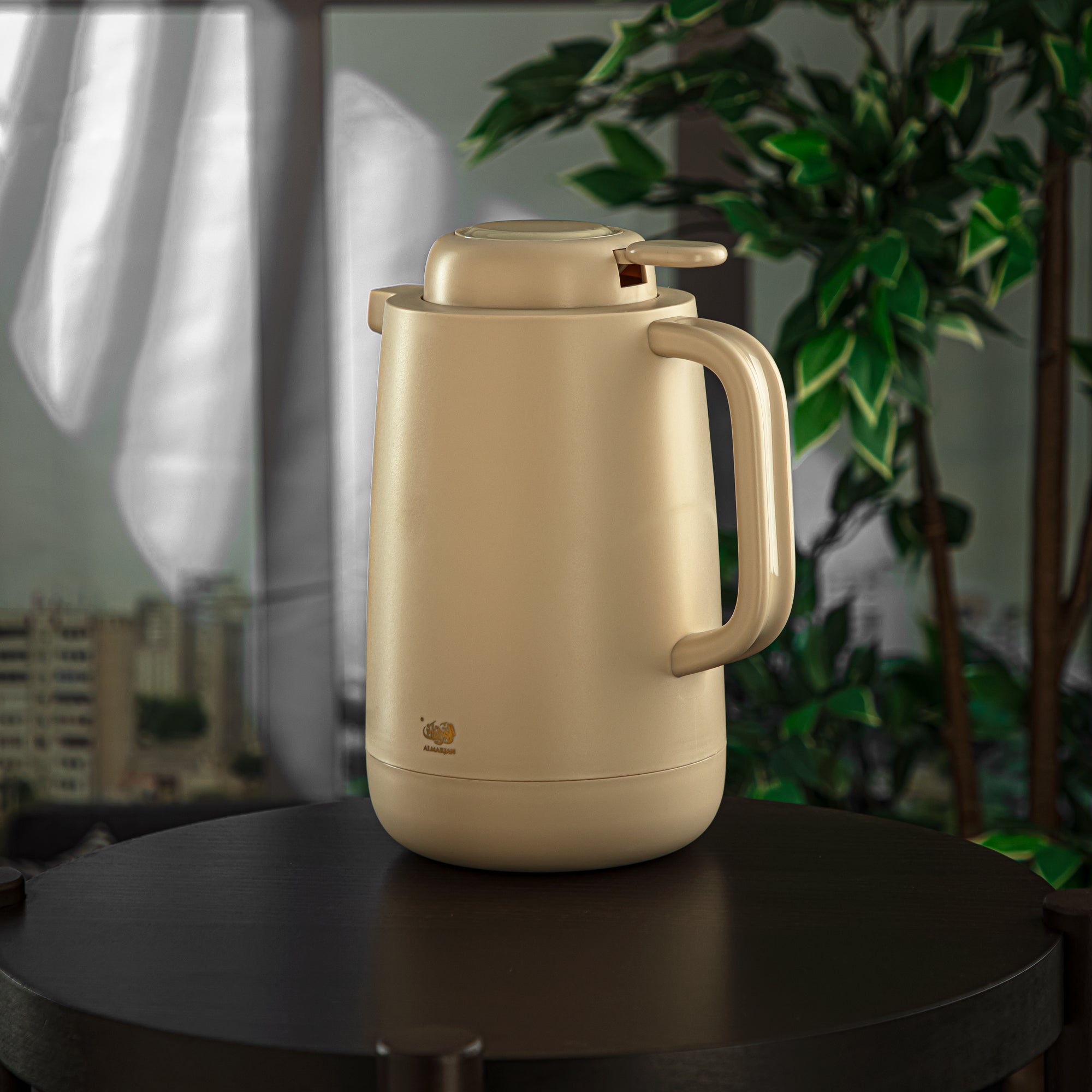 Almarjan 1.5 Liter Vacuum Flask Matt Beige - UKM22-150 MBG