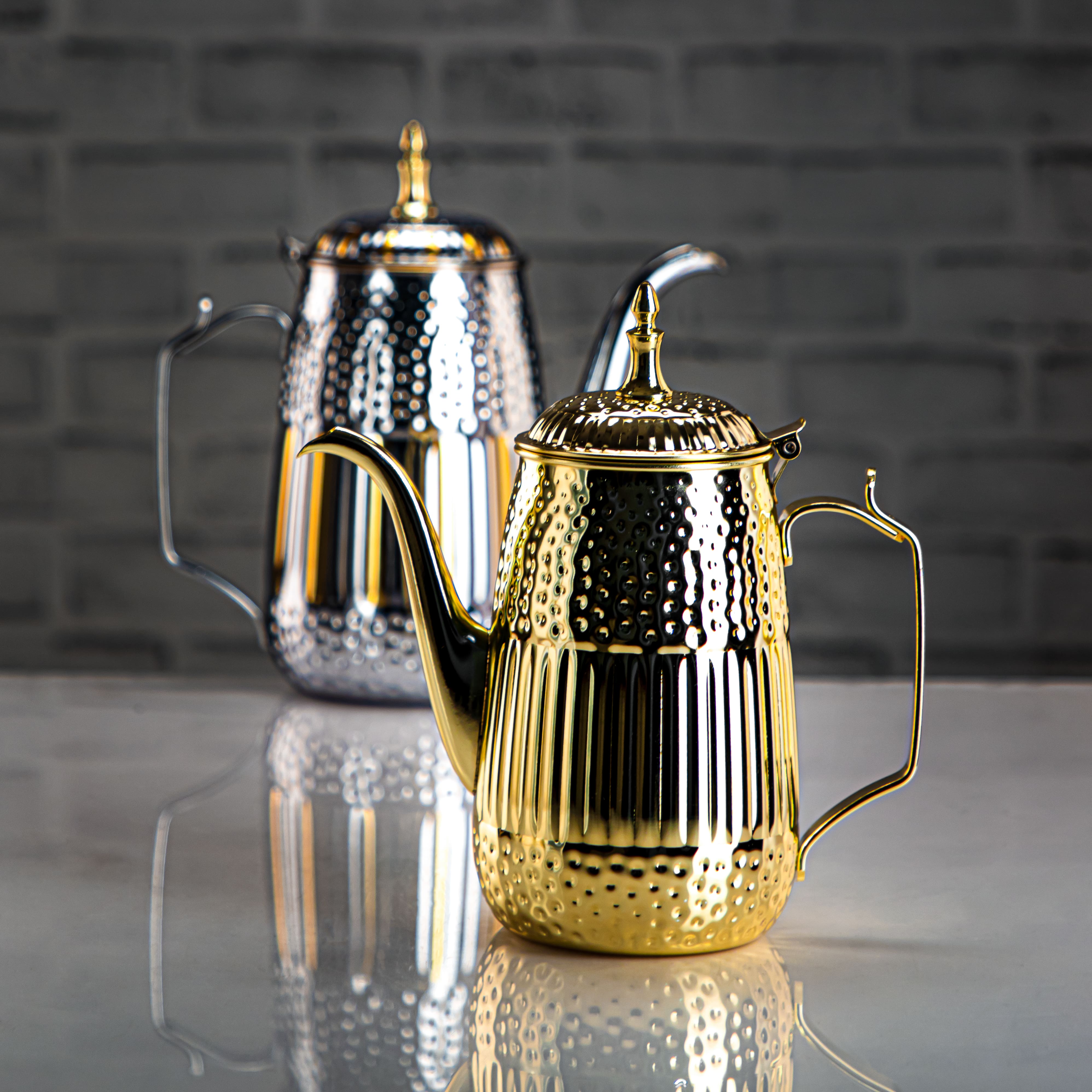 Almarjan 1.8 Liter Marabaa Collection Stainless Steel Milk Jug Gold - STS0010951