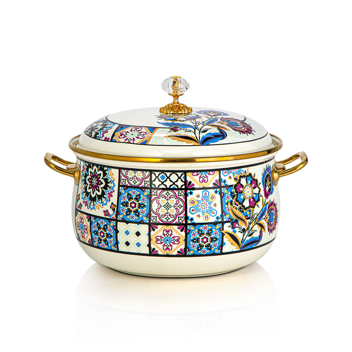 Almarjan 24 CM Tohfa Collection Enamel Cooking Pot - 287421050