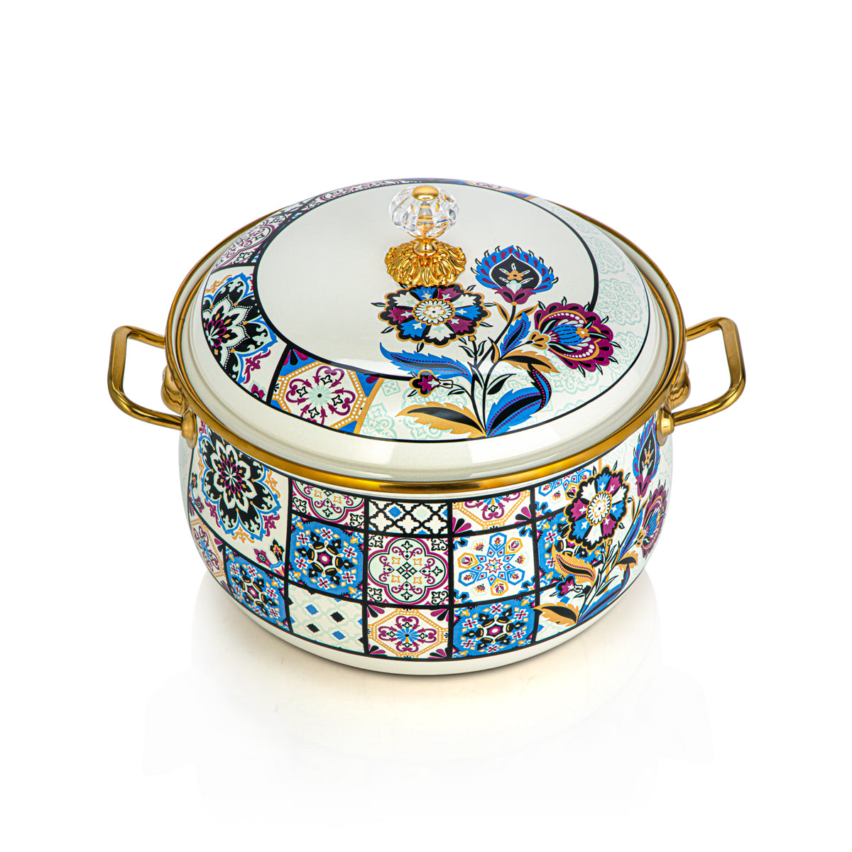 Almarjan 24 CM Tohfa Collection Enamel Cooking Pot - 287421050