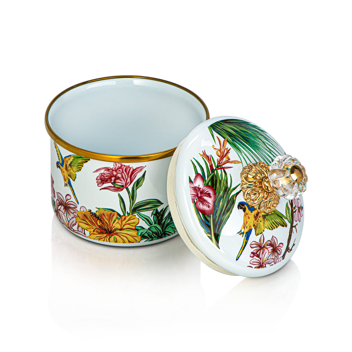 Almarjan Tohfa Collection Enamel Canister Small - 287421067