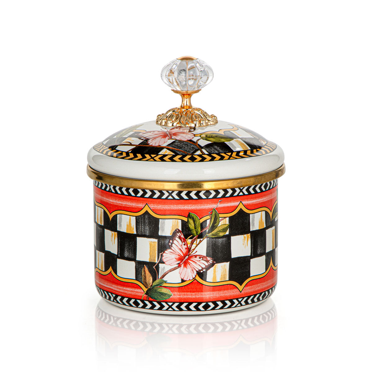 Almarjan Tohfa Collection Enamel Canister Small - 287421089