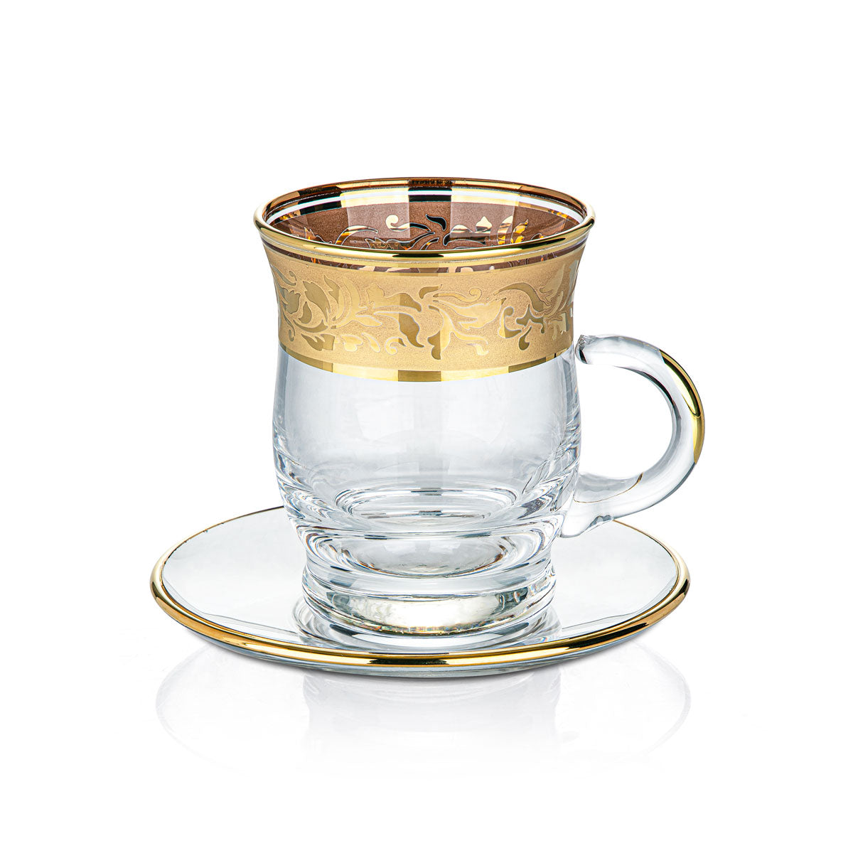 Almarjan 6 Pieces Glass Tea Cup Set - 3088/795