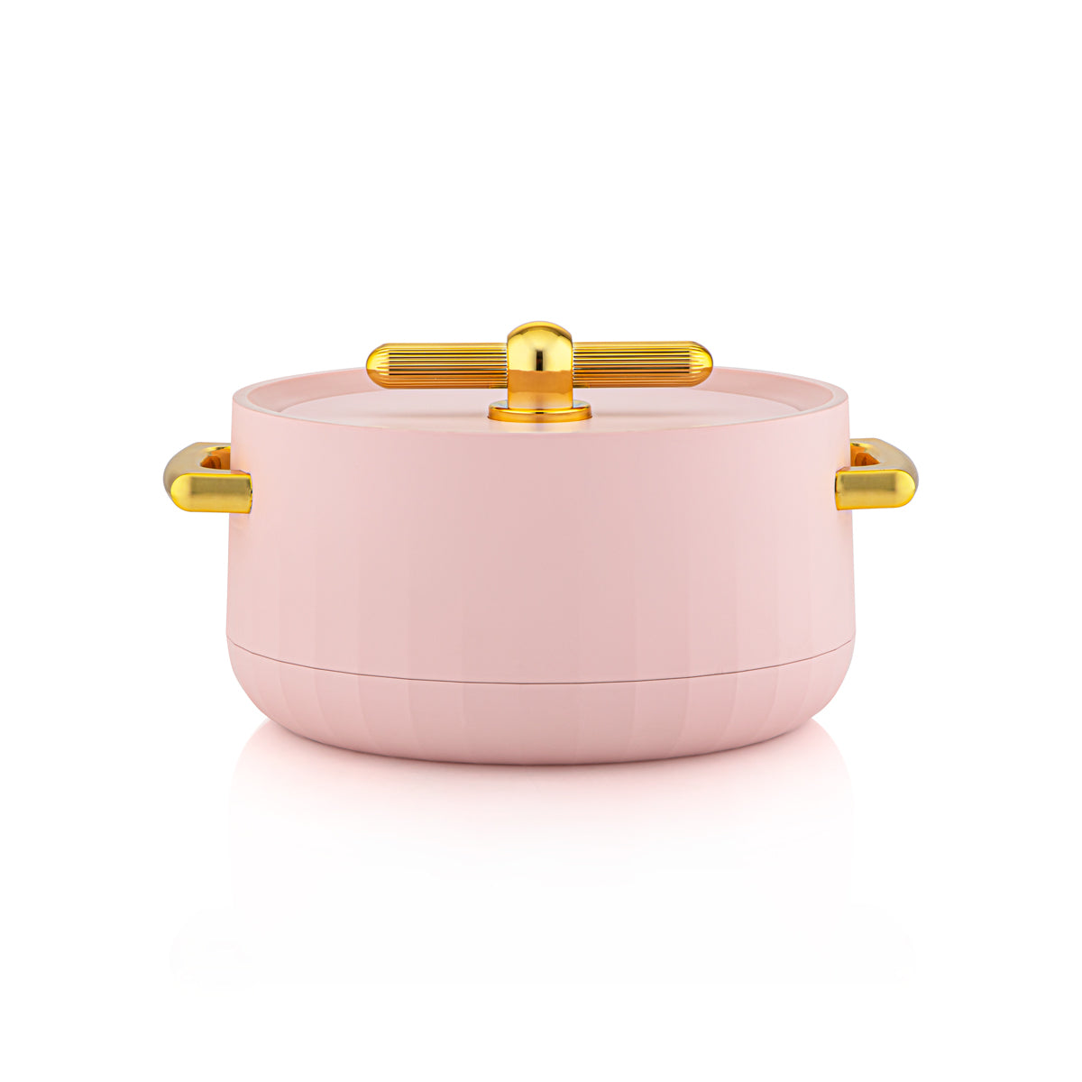 Forever Gold 3 Pieces Plastic Hot Pot Matt Pink & Gold - EF-MPK/G