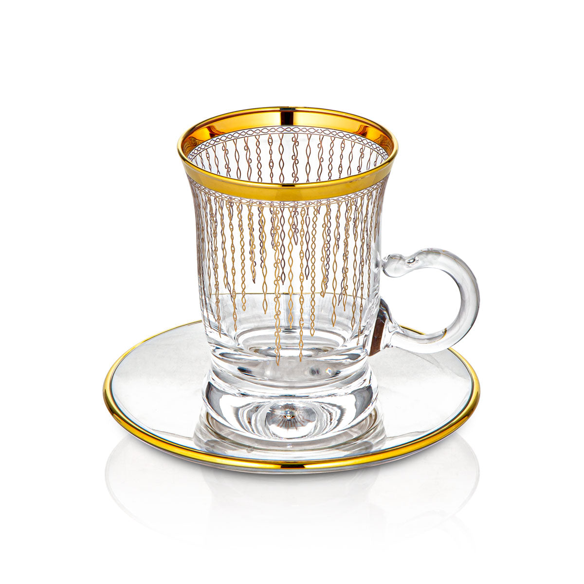 Combi 6 Pieces Glass Tea Cup Set - G758/1Z-35/11