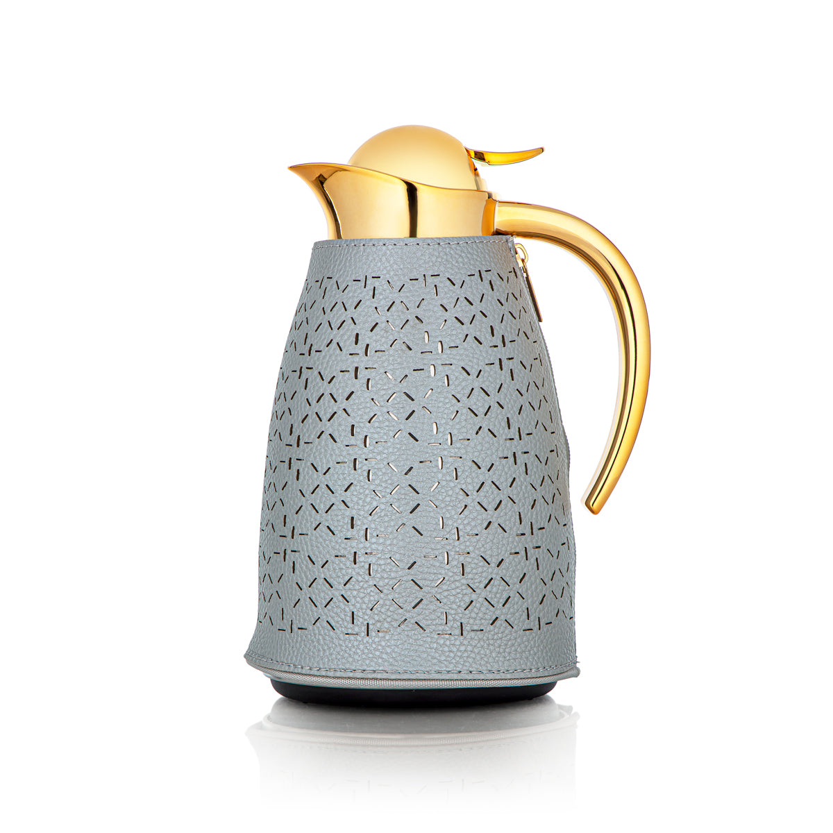 Almarjan 2 Pieces Vacuum Flask Set Grey & Gold - HLBF17-18