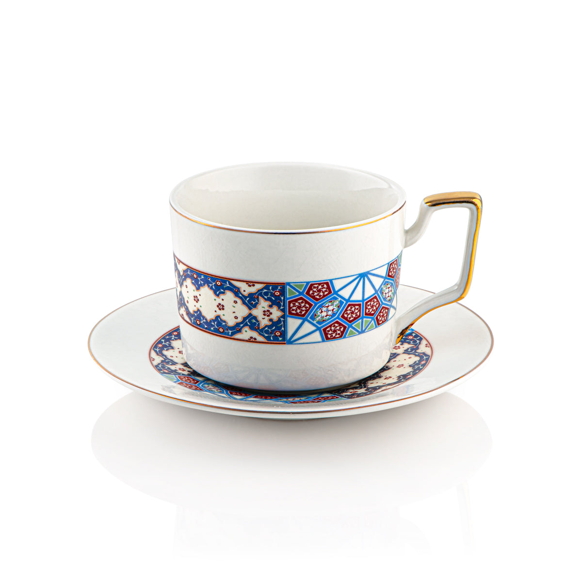 Almarjan 6 Pieces Fonon Collection Cup & Saucer - 1210