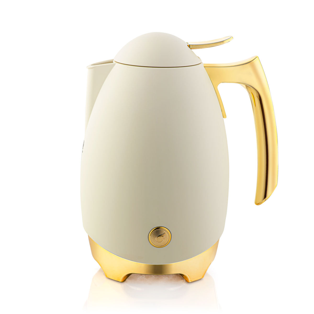 Almarjan 1 Liter Vacuum Flask Matt Ivory & Gold - SM-1119-100 MIV/G