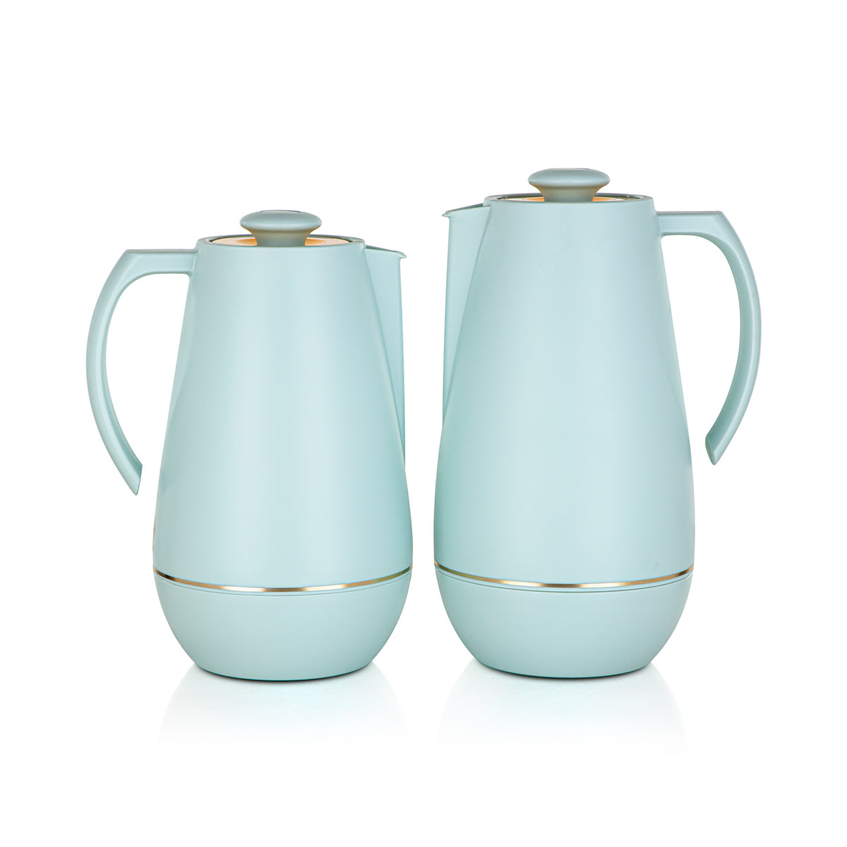 Almarjan 2 Pieces Vacuum Flask Set Matt Light Blue - SM-1922AC-100/160 MLG