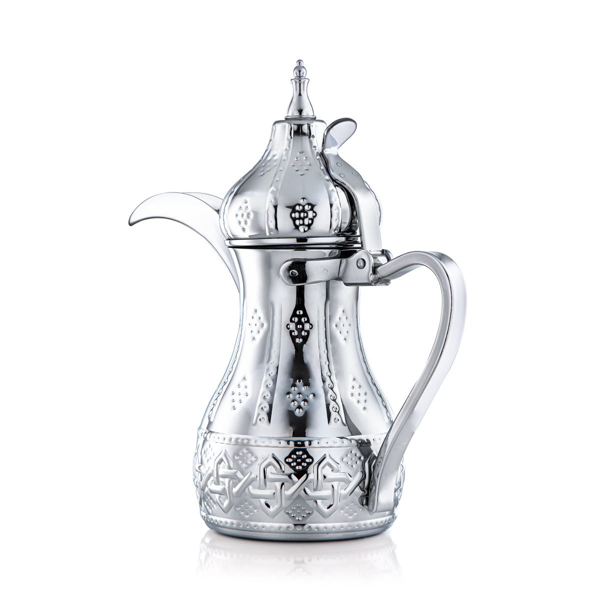 Almarjan 1.5 Liter Sahara Collection Stainless Steel Dallah Silver - STS0010975