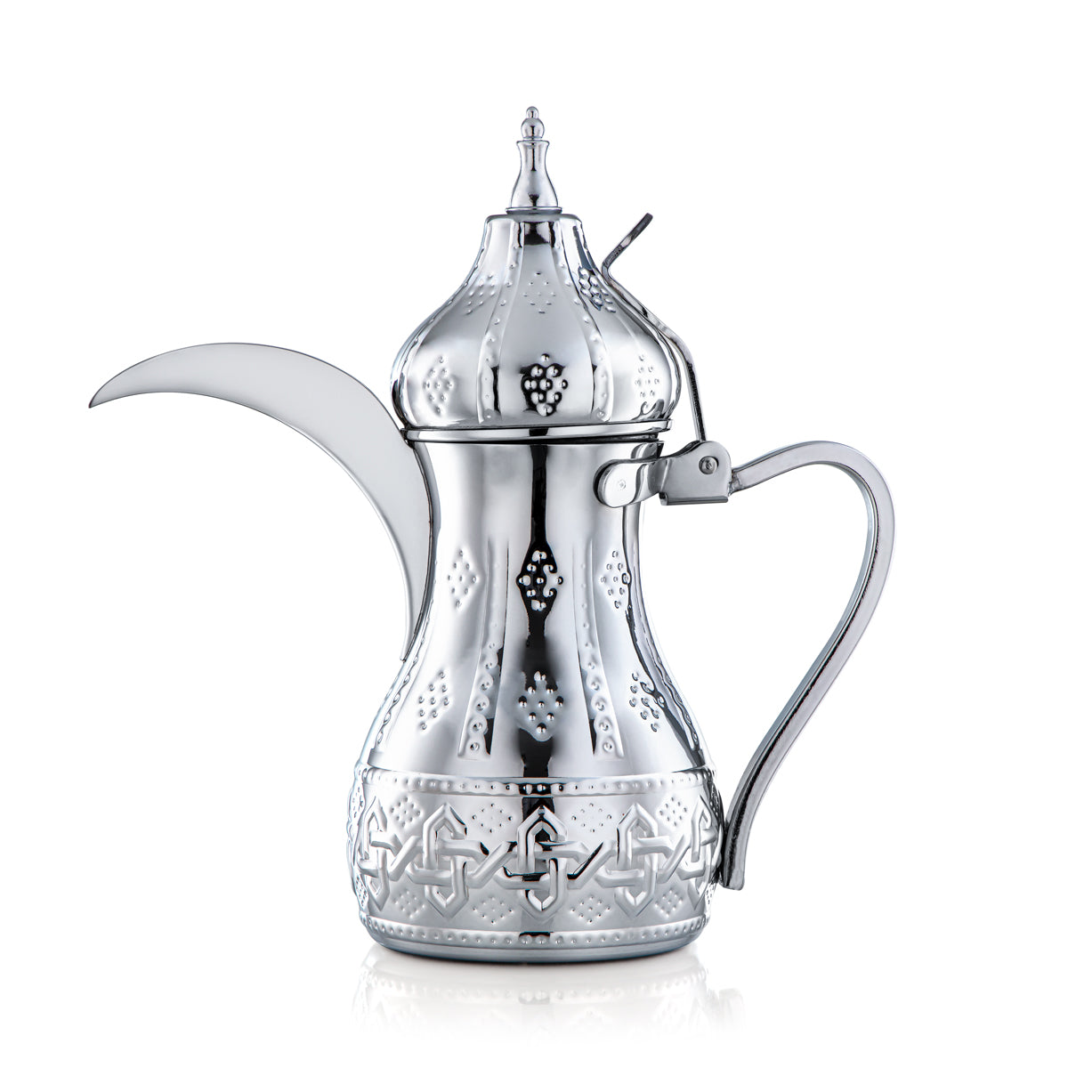 Almarjan 1.5 Liter Sahara Collection Stainless Steel Dallah Silver - STS0010975