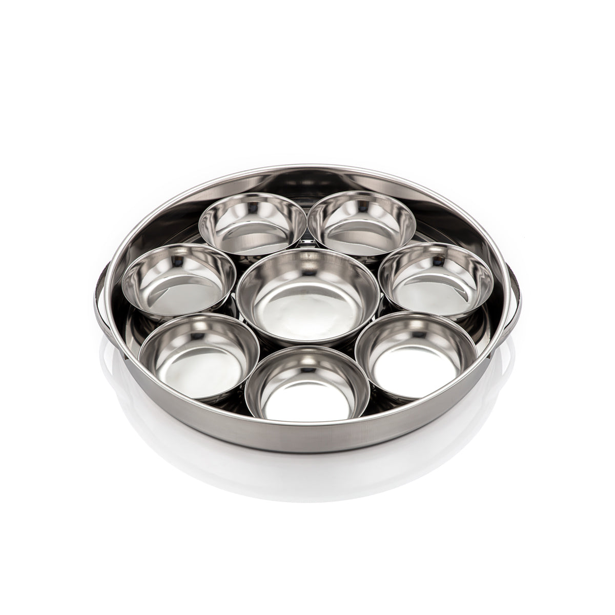 Almarjan 42 CM Fonon Collection Stainless Steel Breakfast Tray - Meena 18