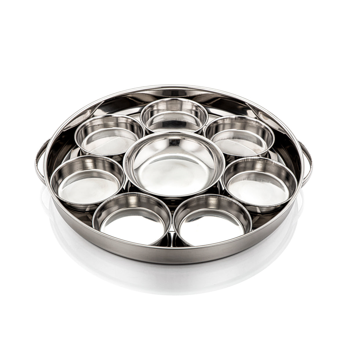 Almarjan 47 CM Fonon Collection Stainless Steel Breakfast Tray - Meena 18