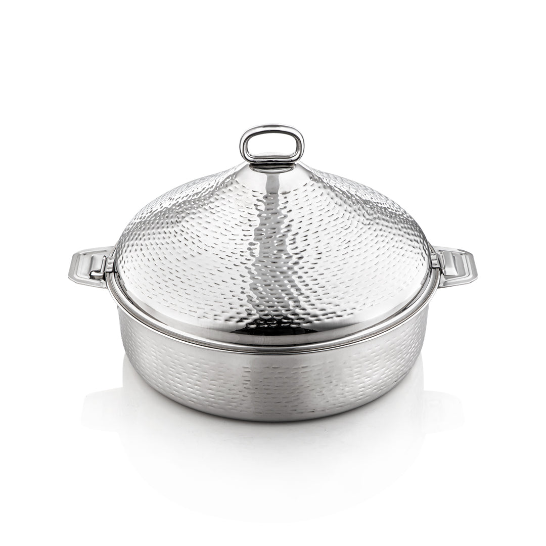 Almarjan 35 CM Abeer Collection Stainless Steel Hot Pot Silver - H21M53 Lock