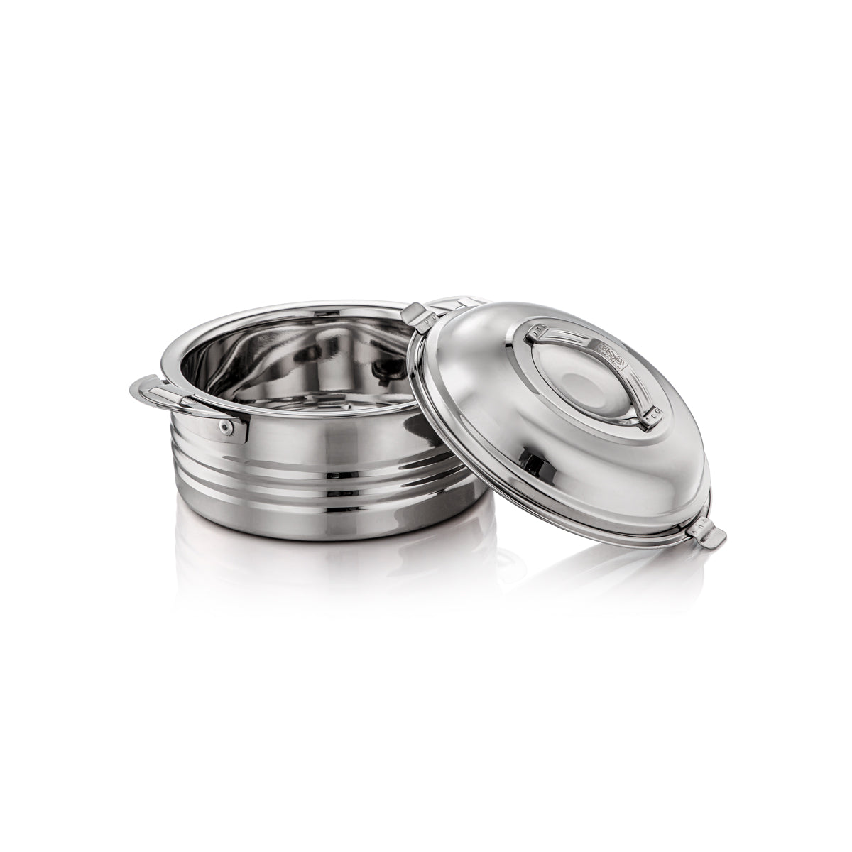 Almarjan 1200 ML Mini Collection Stainless Steel Hot Pot Set Silver - H23P10