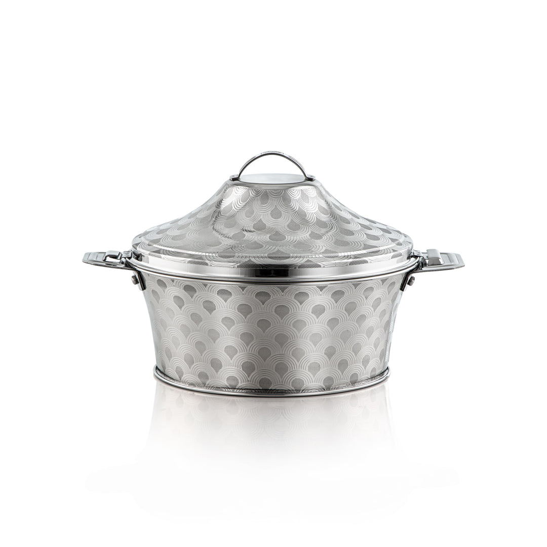 Almarjan 3 Pieces Worood Collection Stainless Steel Hot Pot Silver - H23E4