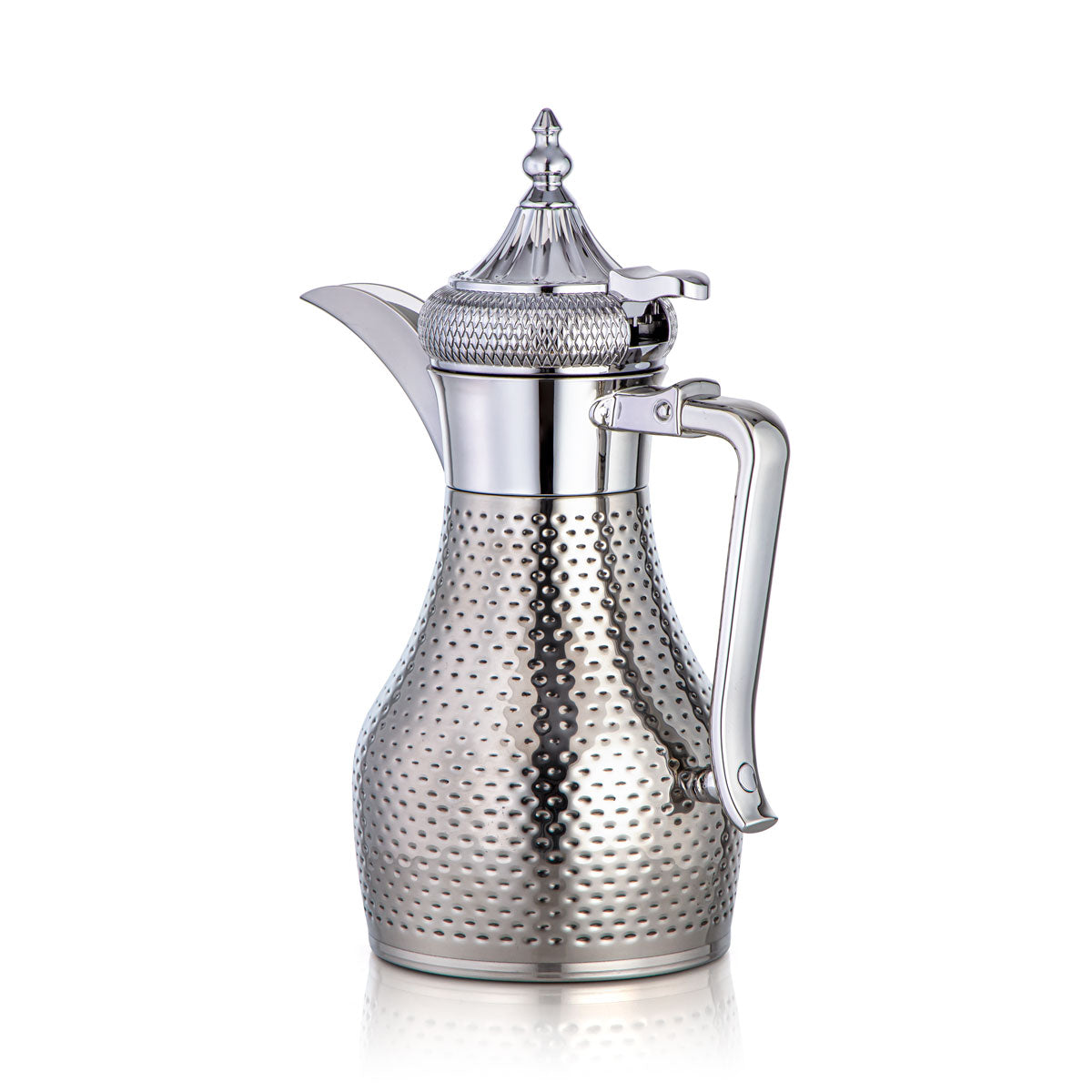 Almarjan 1 Liter Stainless Steel Vacuum Dallah Silver - SUD/H-100-CR