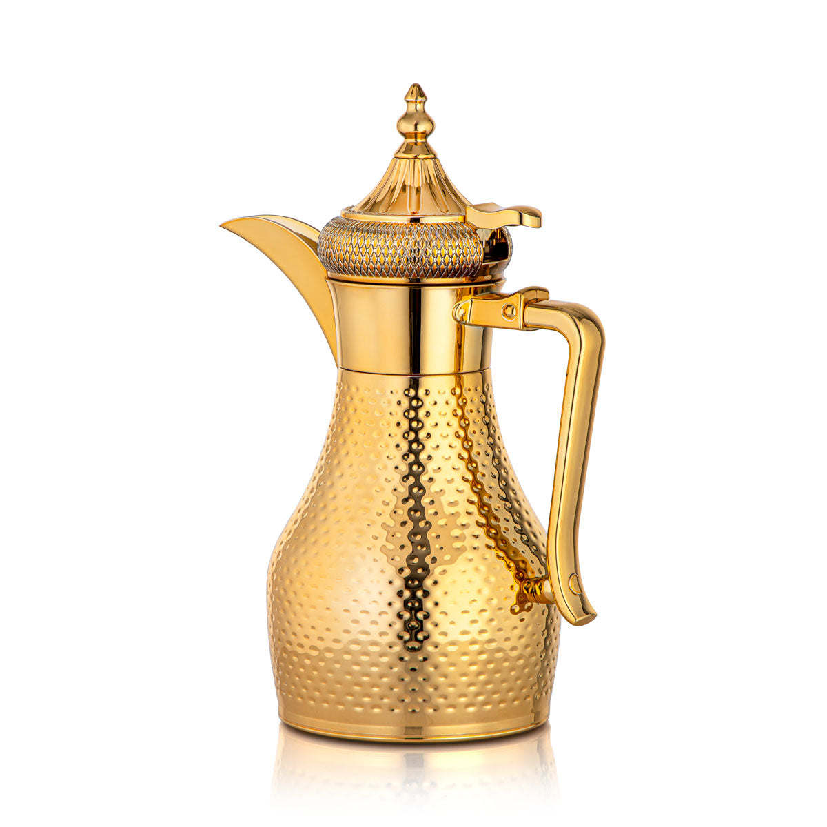 Almarjan 1 Liter Stainless Steel Vacuum Dallah Gold - SUD/H-100-G