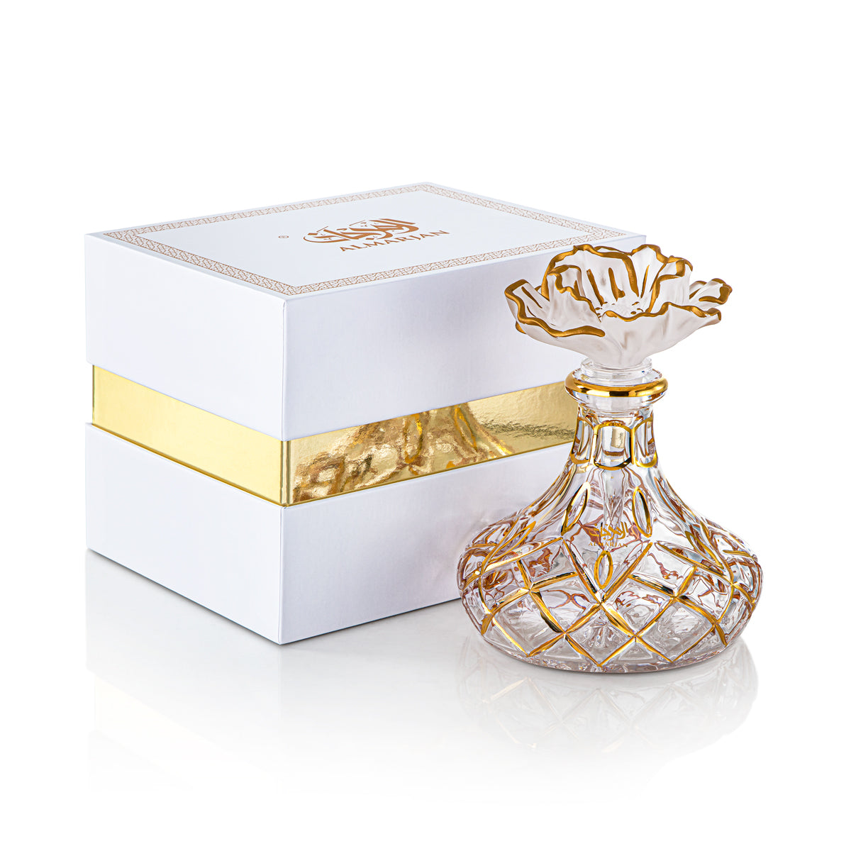 Almarjan 16 Tola Perfume Bottle - VR-HAM004-FG Frost