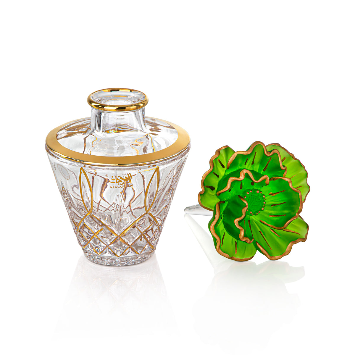 Almarjan 11 Tola Perfume Bottle - VR-HAM011-GG Green