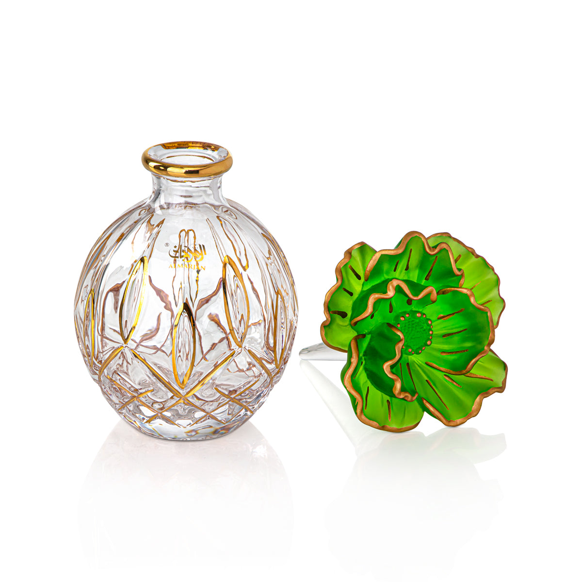 Almarjan 16 Tola Perfume Bottle - VR-HAM015-GG Green