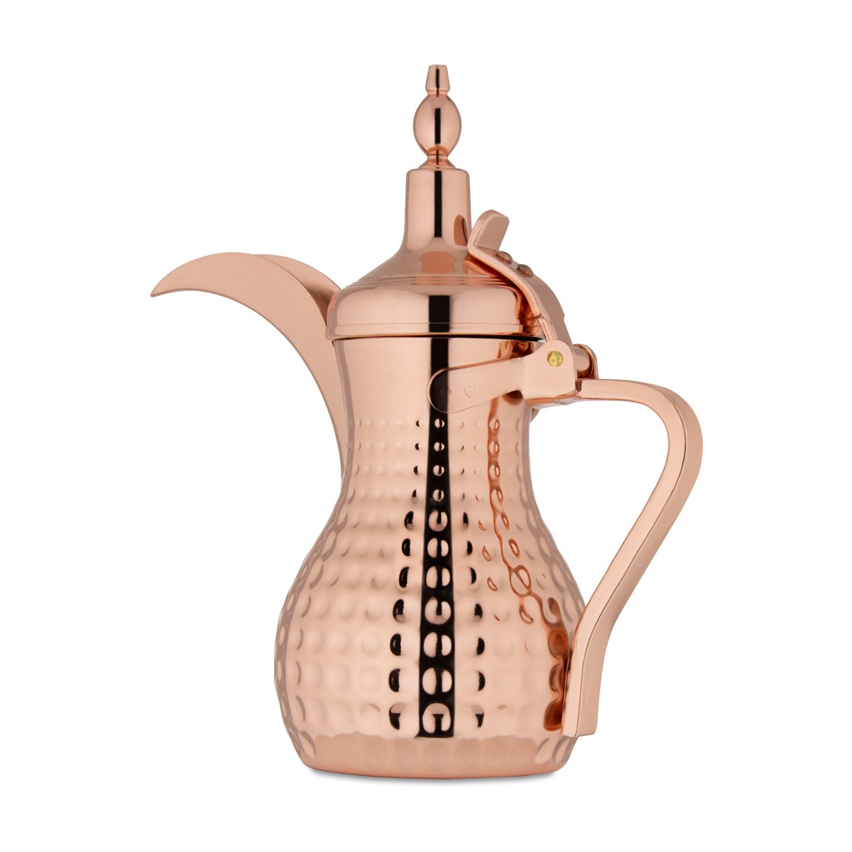 Almarjan 1 Liter Hammered Collection Stainless Steel Dallah Copper  - STS0010560