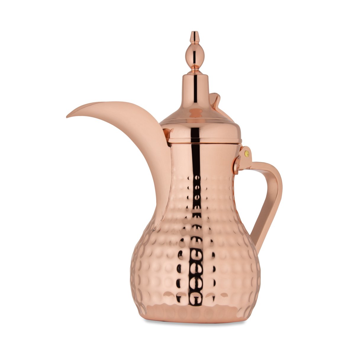 Almarjan 1 Liter Hammered Collection Stainless Steel Dallah Copper  - STS0010560