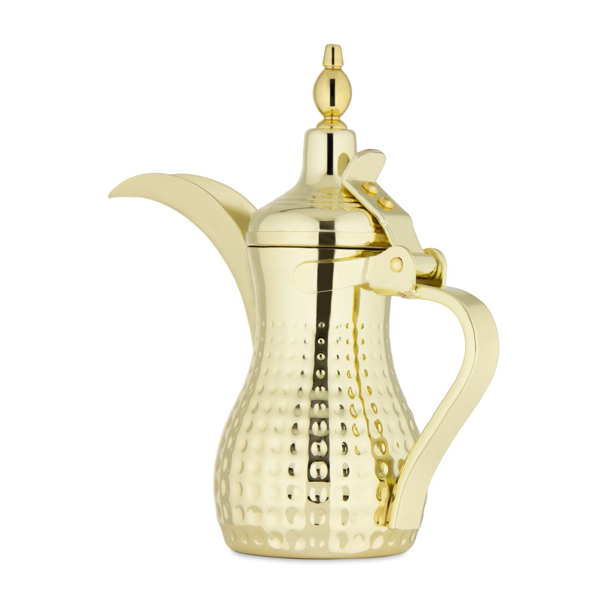 Almarjan 0.35 Liter Hammered Collection Stainless Steel Dallah Gold - STS0010552