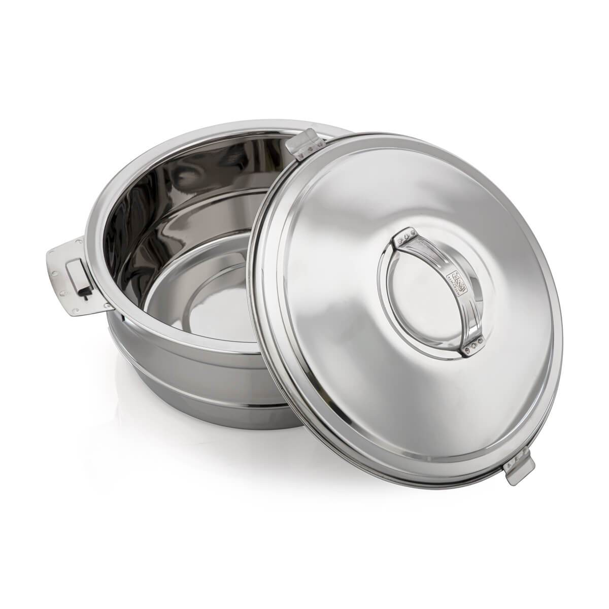 Almarjan 4 Pieces Mona Collection Stainless Steel Hot Pot Silver - STS0292664